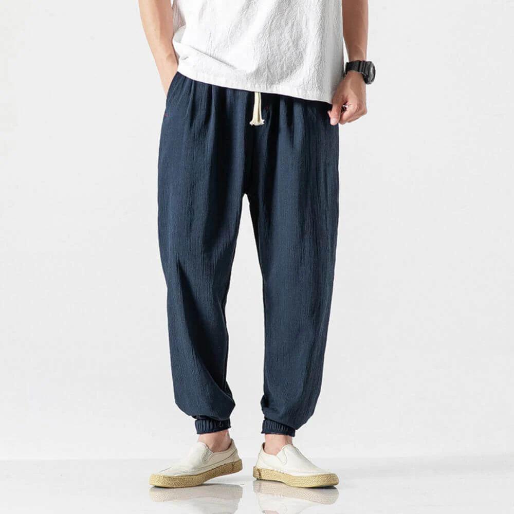 Pantaloni "Confort Japan" in Lino