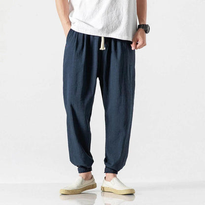 Pantaloni "Confort Japan" in Lino
