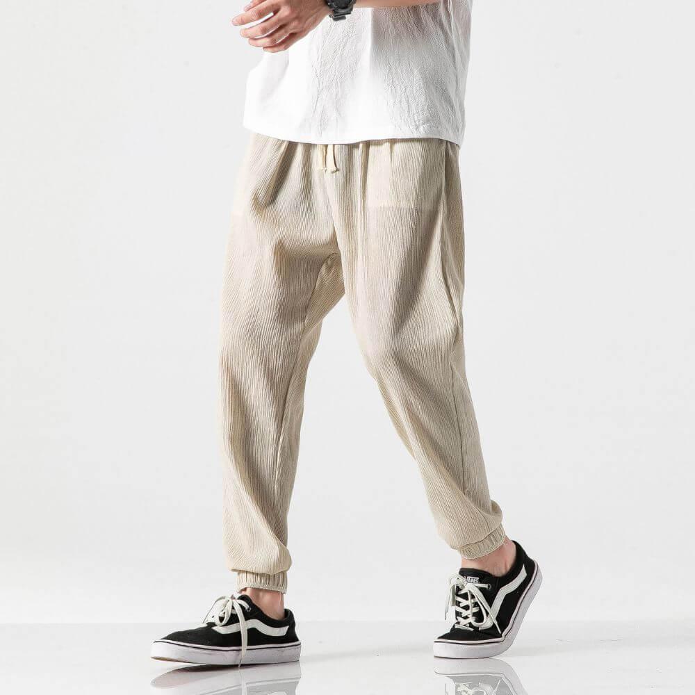 Pantaloni "Confort Japan" in Lino