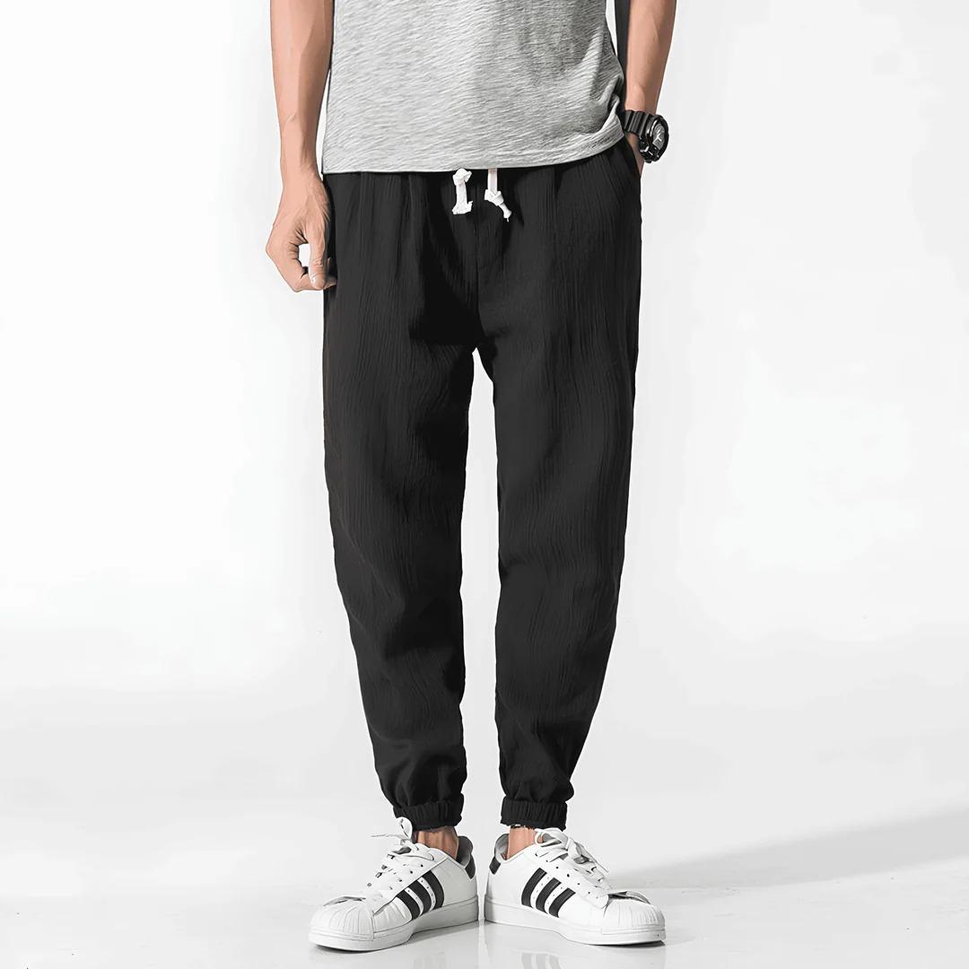 Pantaloni "Confort Japan" in Lino