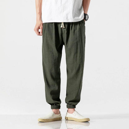 Pantaloni "Confort Japan" in Lino