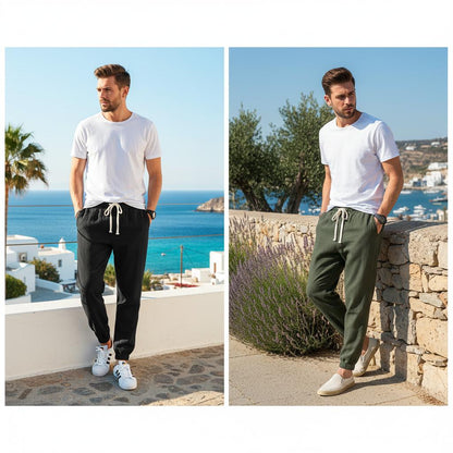 Pantaloni "Confort Japan" in Lino